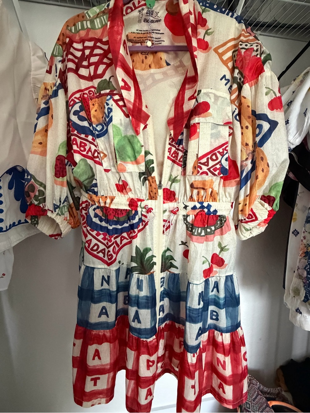 FARM Rio Multicolor Printed Casual Jacket Dress - Picture 2 of 5